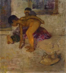 Lila und Bronze